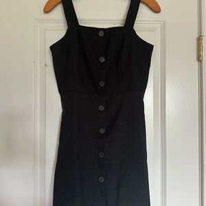 SHEIN Black Button-Front Mini Dress